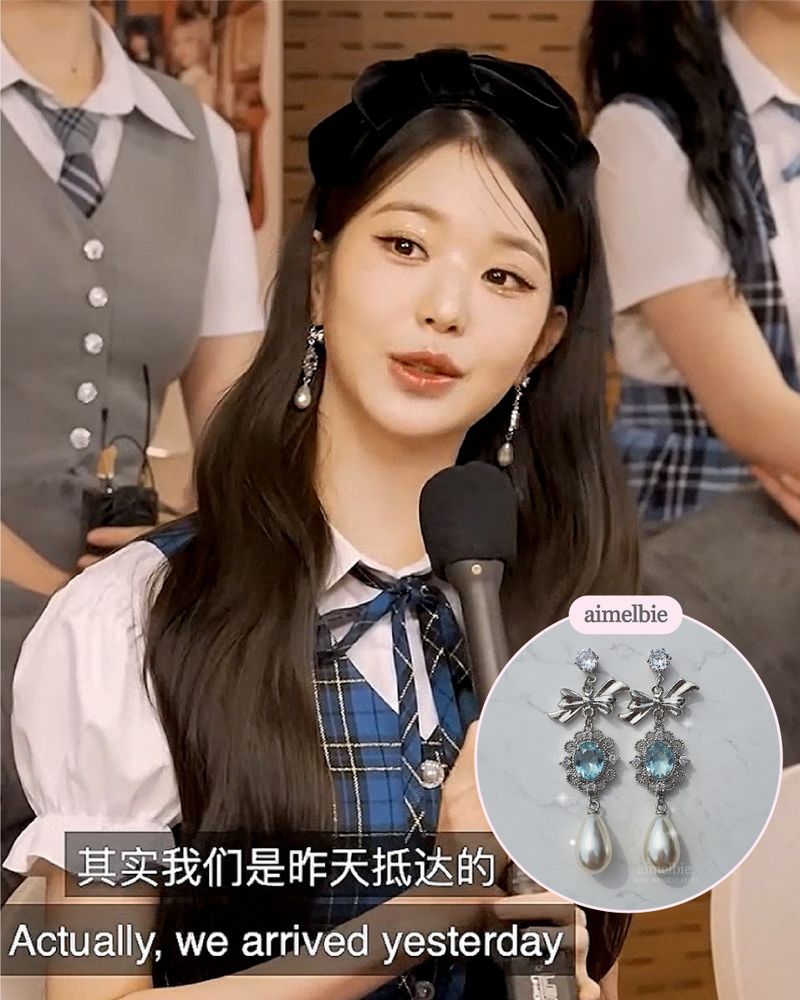 [IVE Wonyoung, Rei Earrings] Aqua Jewel Princess Earring - Fancy Version