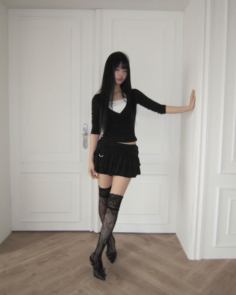 Mubet Lace Knee Socks