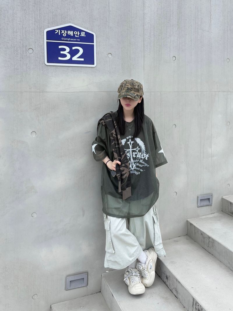 camo destroyed ball cap