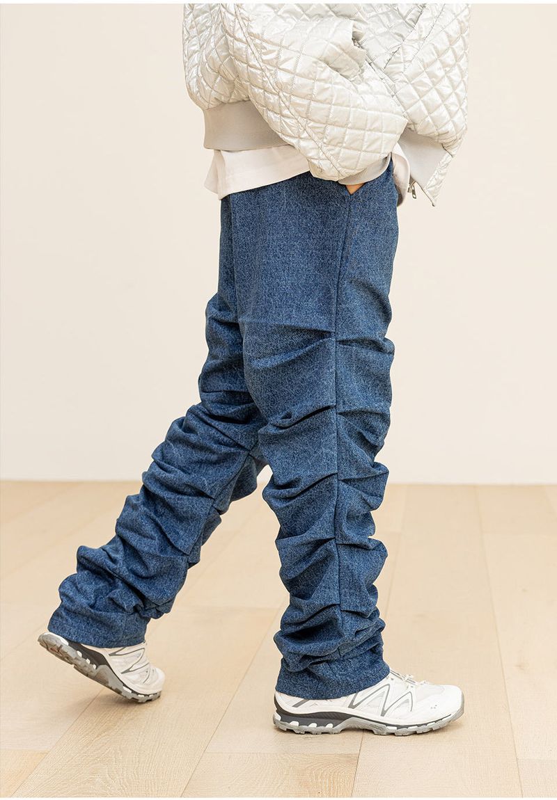 CRUMBLE DENIM PANTS