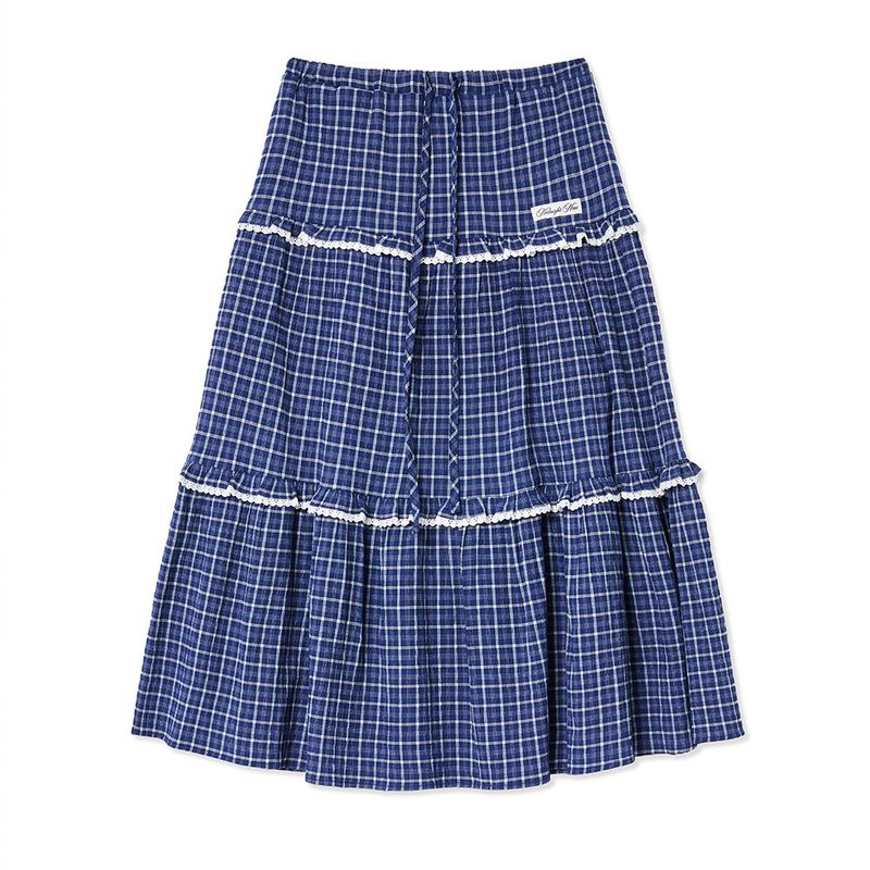 MIDNIGHT MOVE（ミッドナイトムーブ）の「ロング cc スカート (navy)（スカート）」