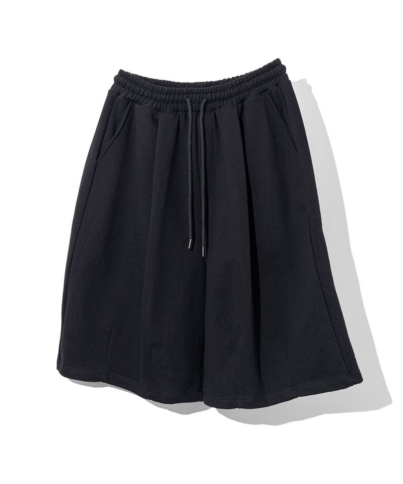 MASSNOUN(マスノウン)の「バミューダワンタックバルーンワイドショートパンツ MSFSP003-BK(パンツ)」