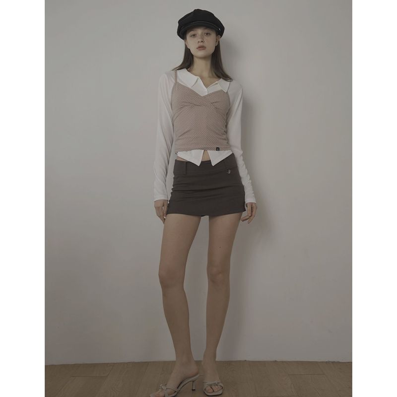 PALIN SEE-THROUGH SHIRT-IVORY