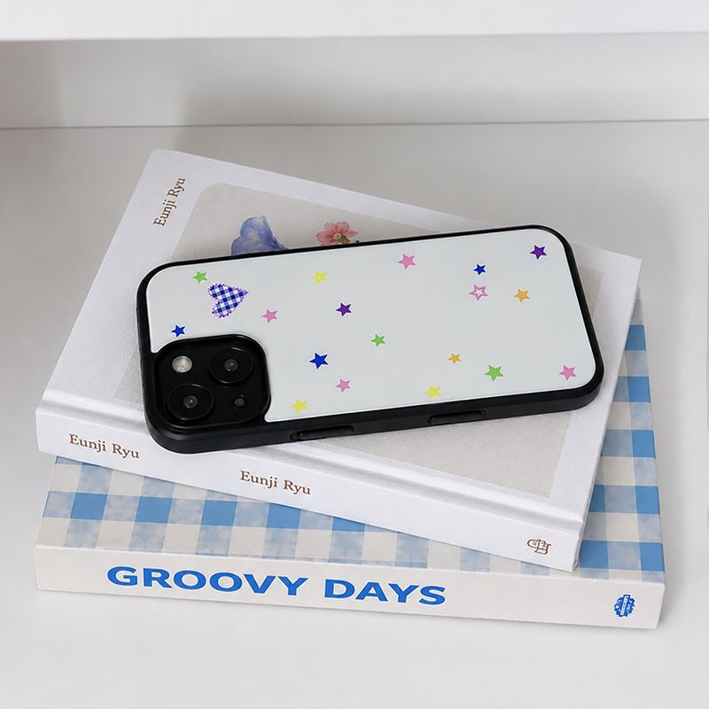 heart star epoxy bumper case