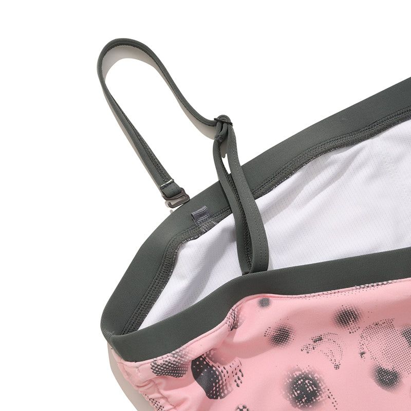 CHERRY SHIRRING SWIM BRA TOP [PINK]