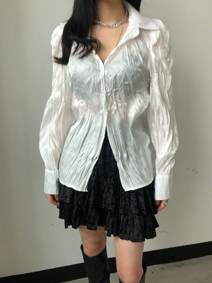 onthenextpage（オンザネクストページ）の「Winkle blouse shirt（Tops）」