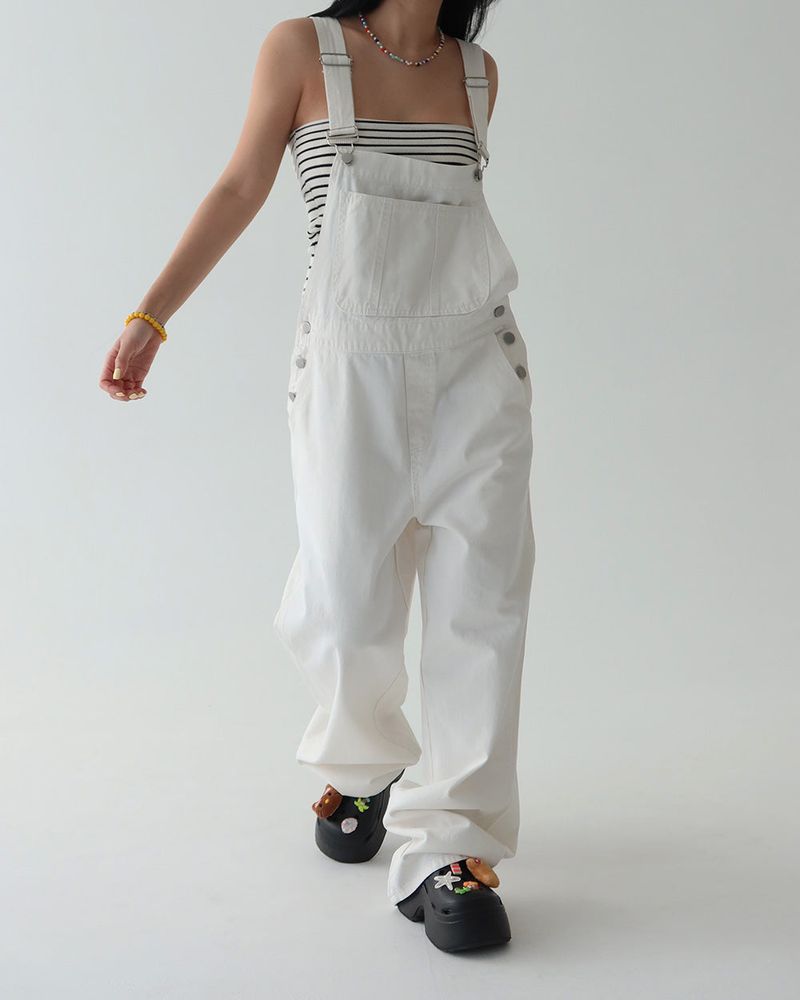 Basic cotton overalls overalls