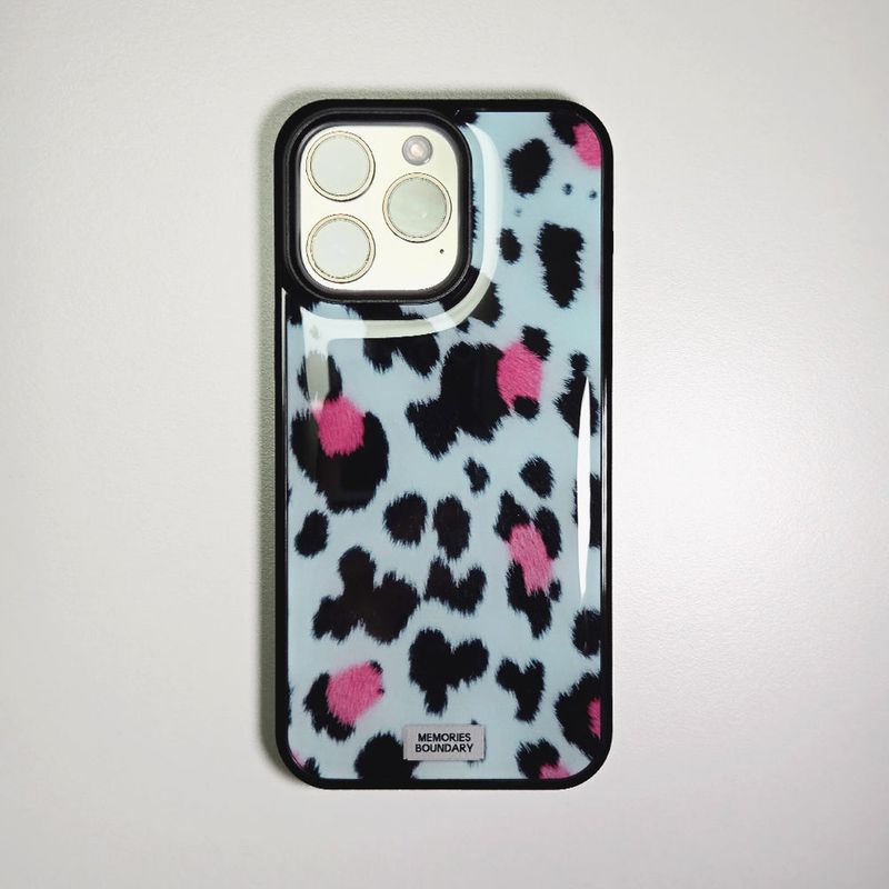 Soft Pop Leopard Phone Case Soft Blue (BK_Epoxy)