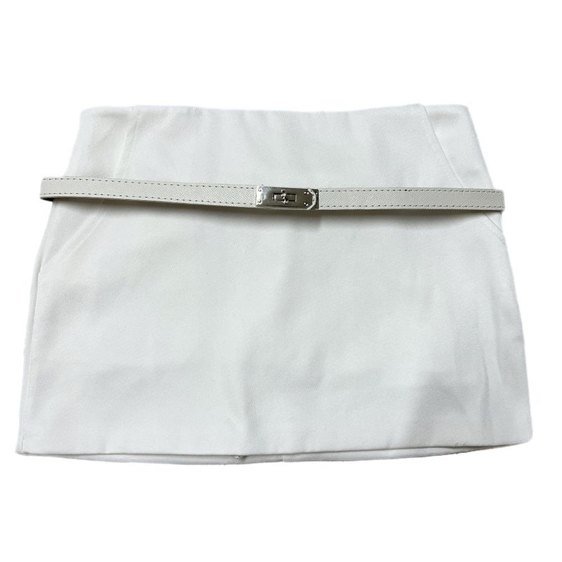 Demay Modern Basic Belt Mini Skirt