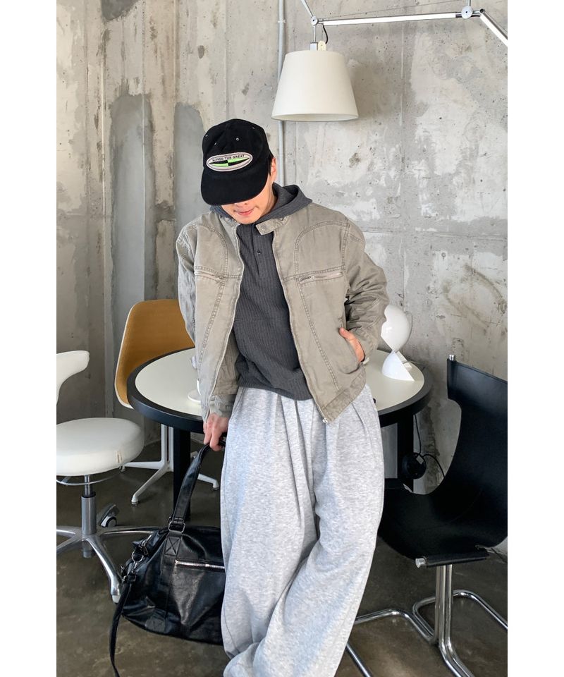 Henley neck crop hoodie