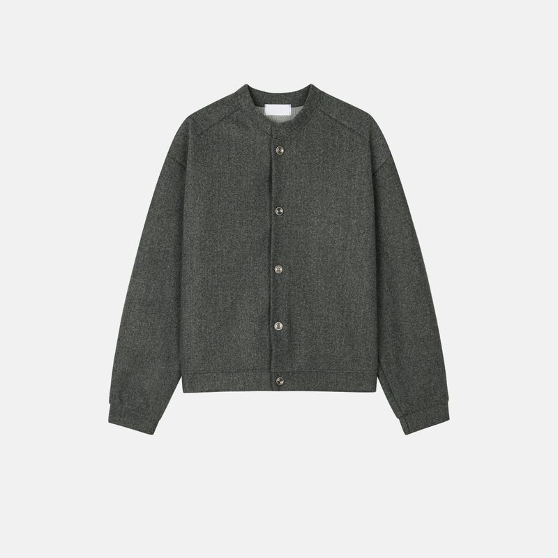 League wool crop cardigan jacket