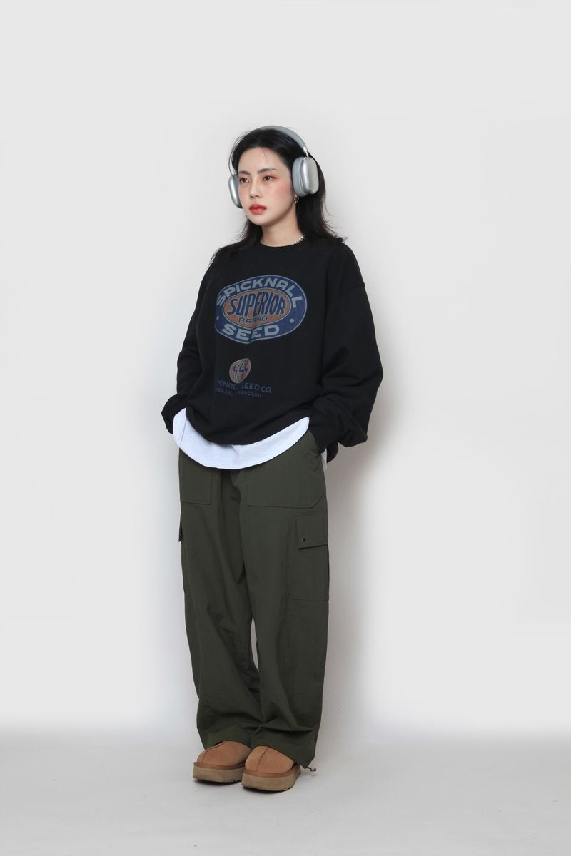 eyelet pocket cargo pants