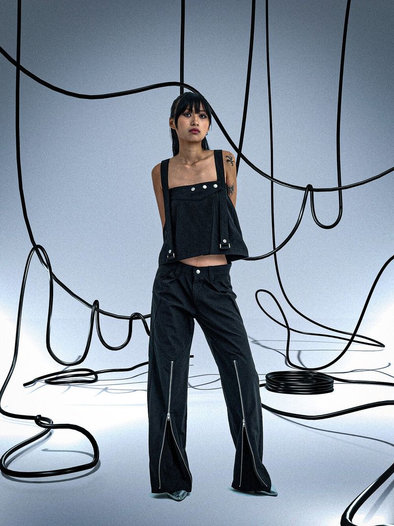 Ghost In The Shell Convertible Skirts (Black)
