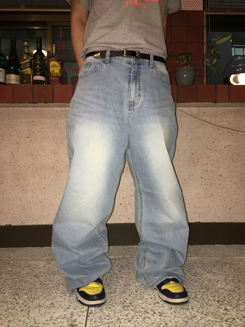 Wide Baggy Denim Pants (2c)