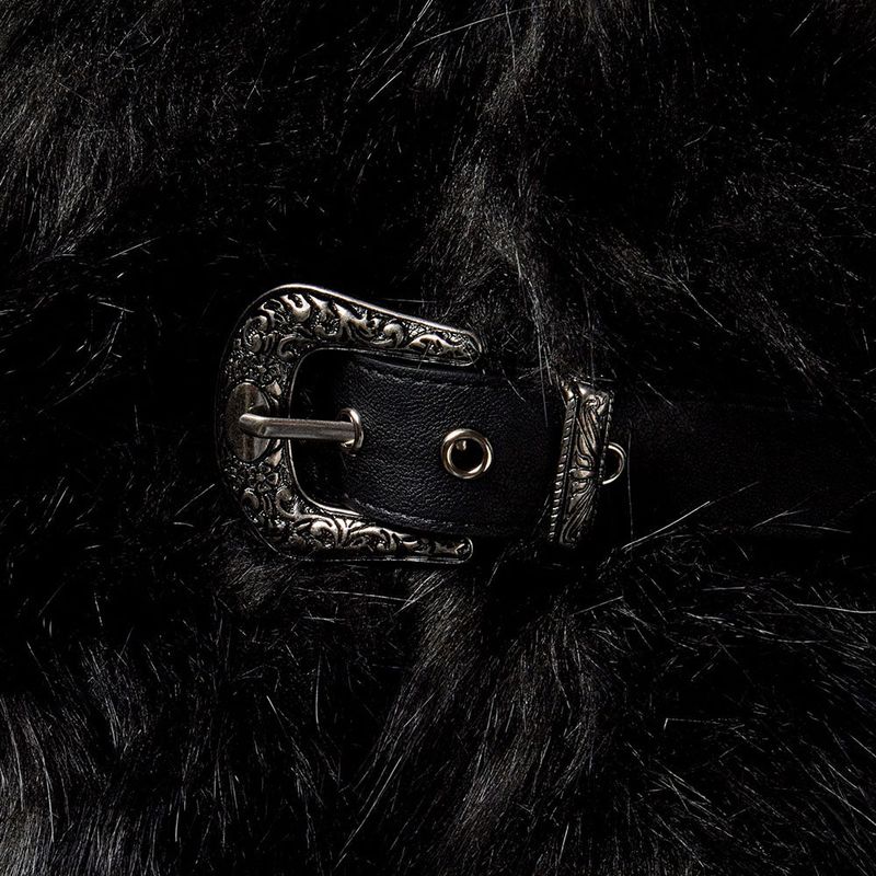 [Premium] ASCLO Western Buckle Fur Jacket