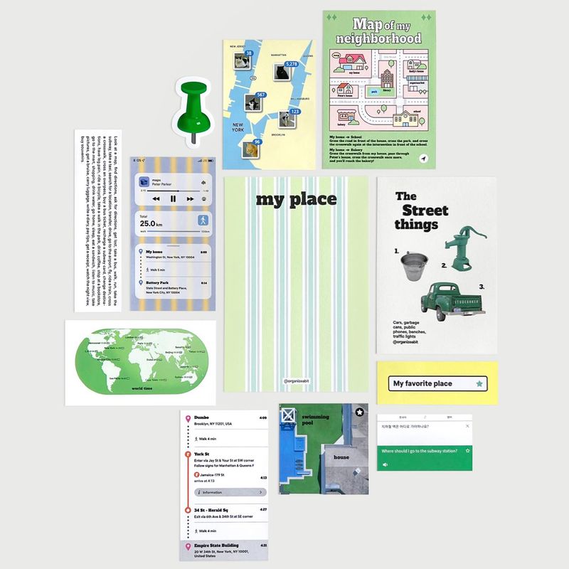 oab map pack / scrap sticker set