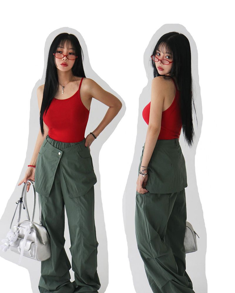 Delight-J（ディライトジェイ）の「5 colors Basic Double-Sided String Sleeveless（Tops）」
