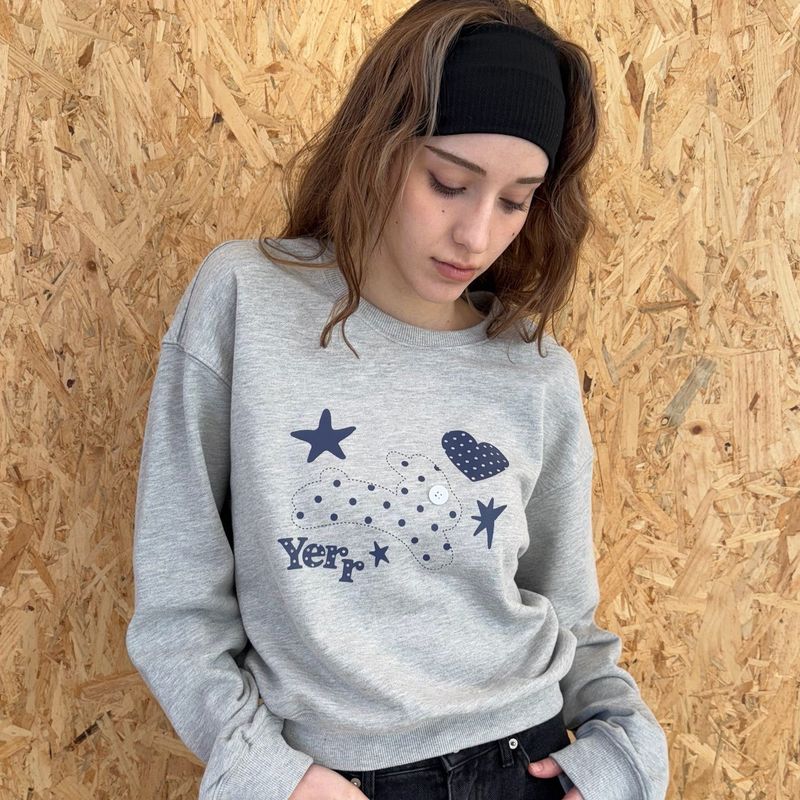 I SAY YERR(アイ セイ イェール)の「バニー スウェットシャツ(grey)(トップス)」