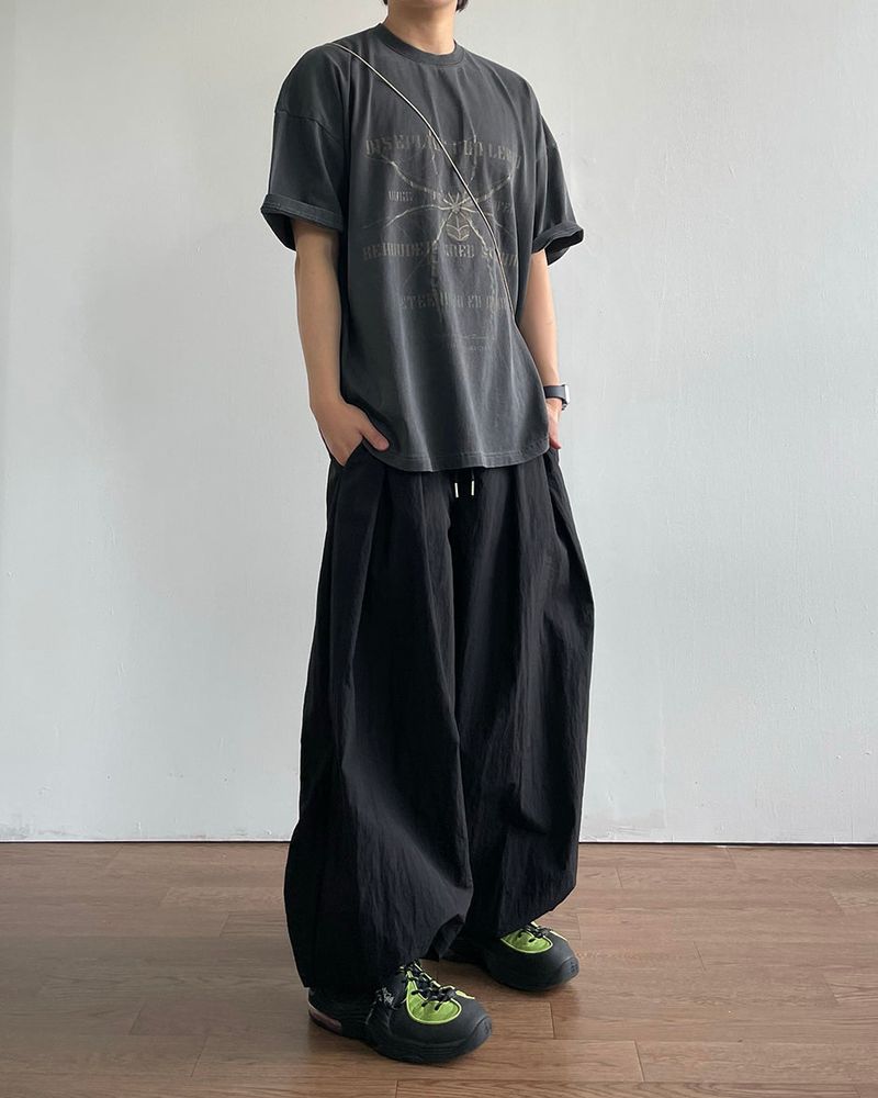 Oft Pintuck Nylon Pants