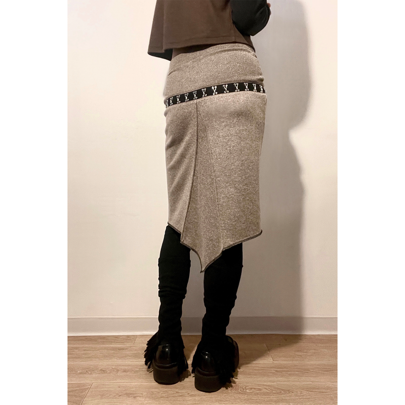 KNIT FRINGE LEG WARMER