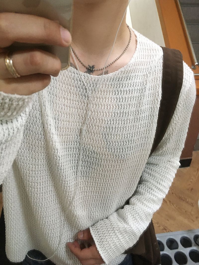No.1825 3mm ball chain necklace