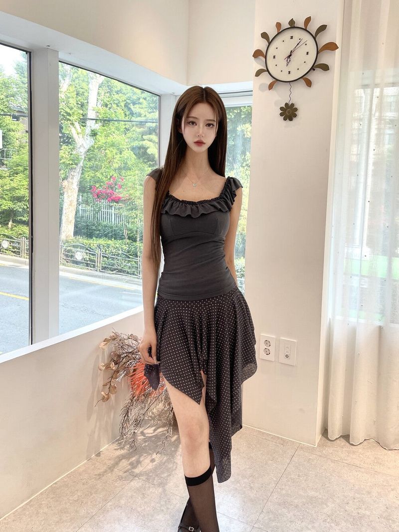 1509. Frill Two-Way Sleeveless (3 Colors)