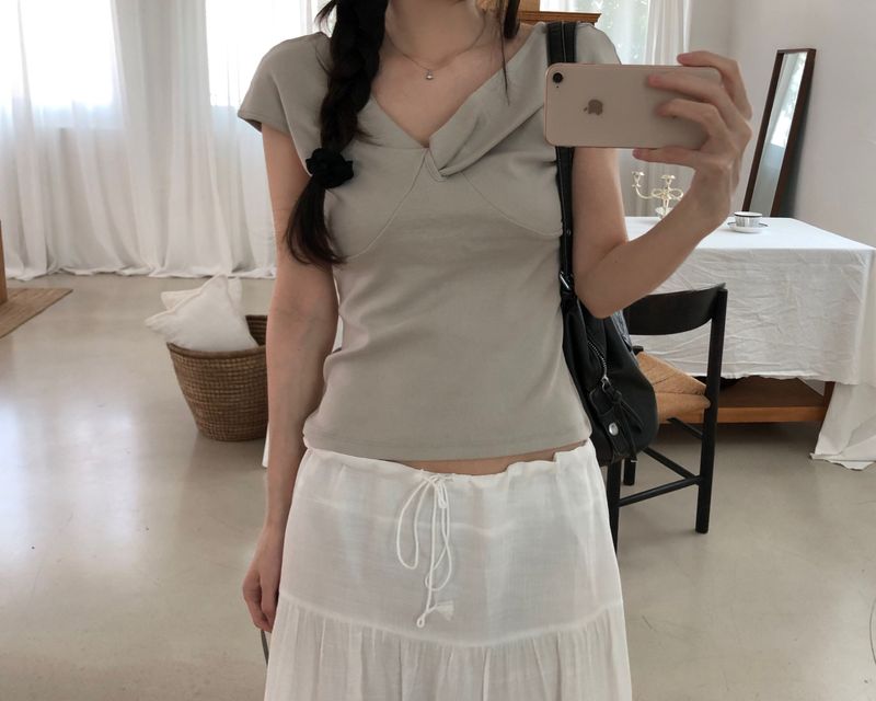 Kitten（キッテン）の「Nature Puff Short Sleeve T-shirt (3 colors)（Tops）」