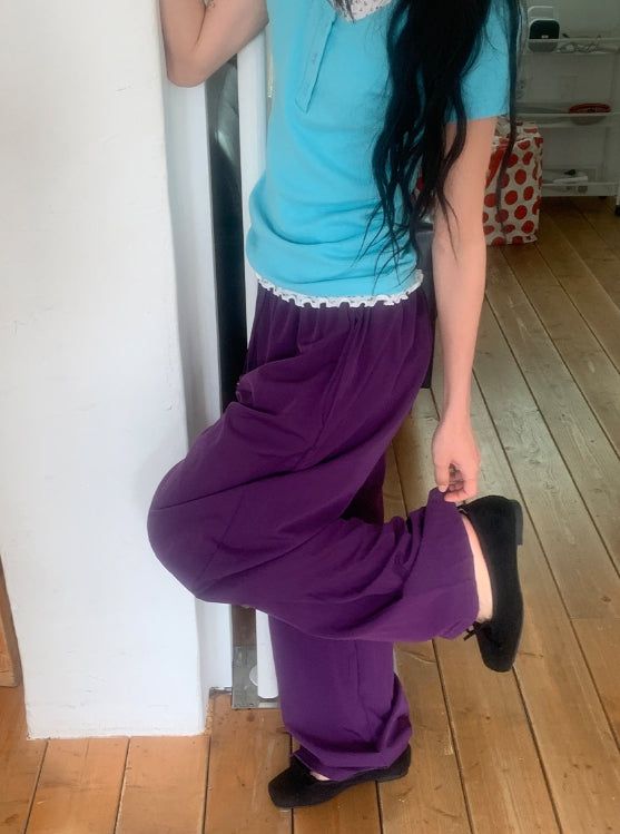 Ritz Wood String Color Nylon Pants