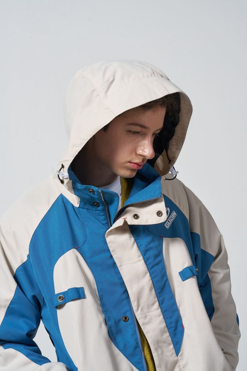 Oversize Color toning Windbreaker - BLUE