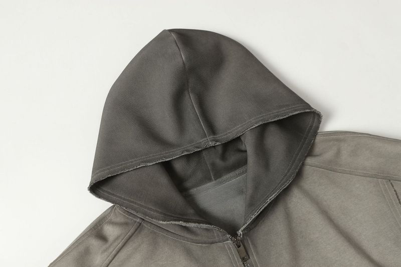Meryl Patchwork Pocket Hoodie Zip-up
