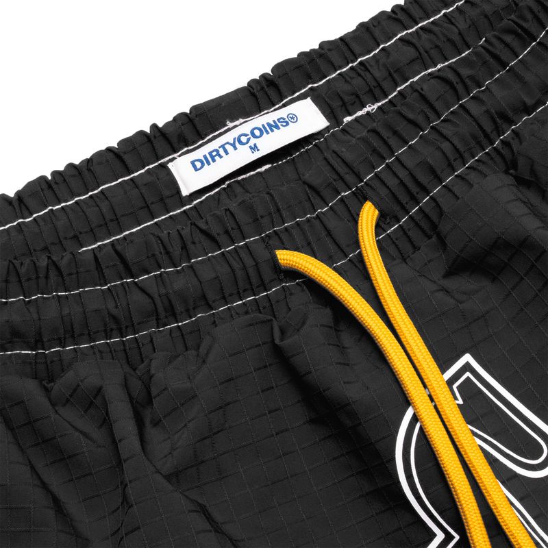 DirtyCoins Curve Ripstop Shorts Black