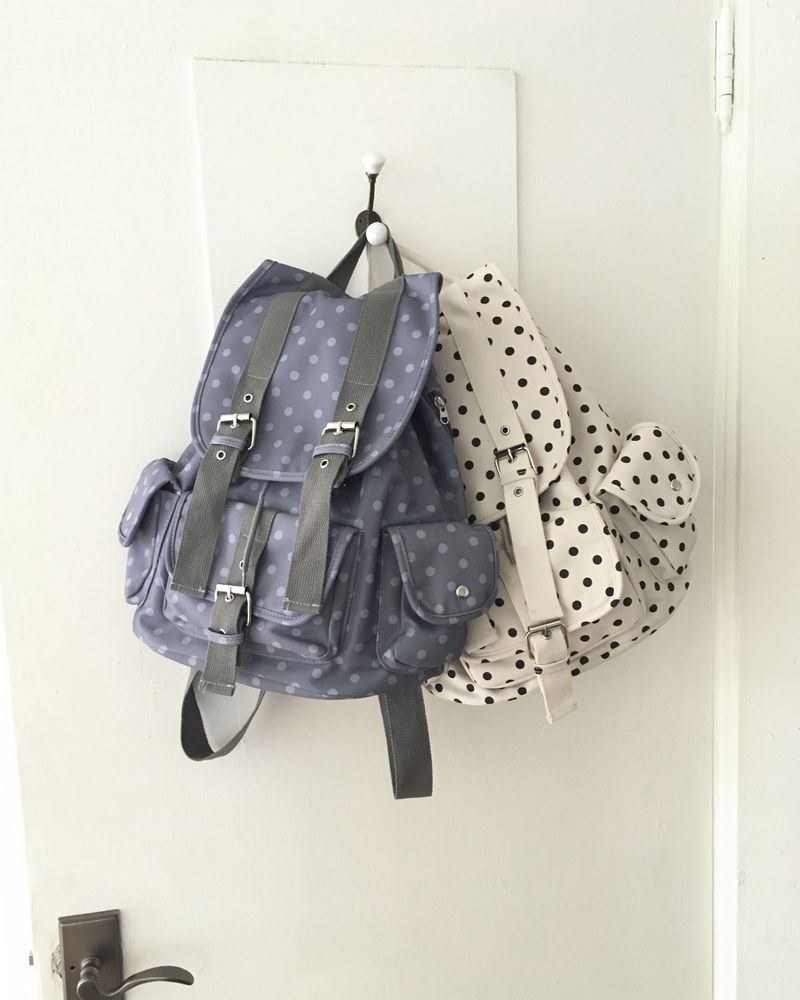 Mookin dot buckle pocket backpack