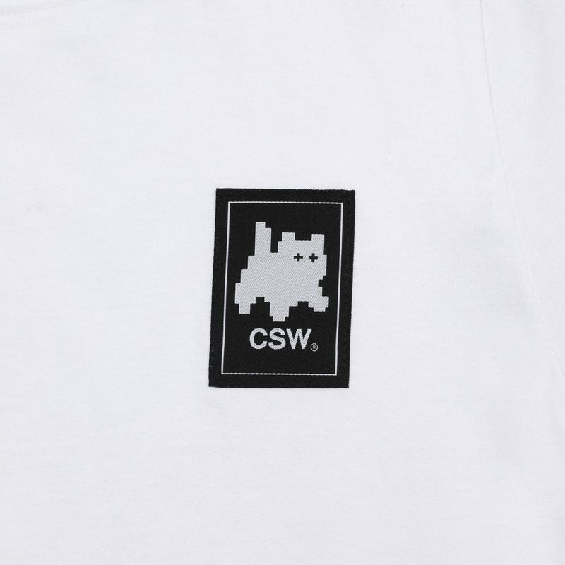 Cat Save The World Basic logo half T Unisex (2Color)