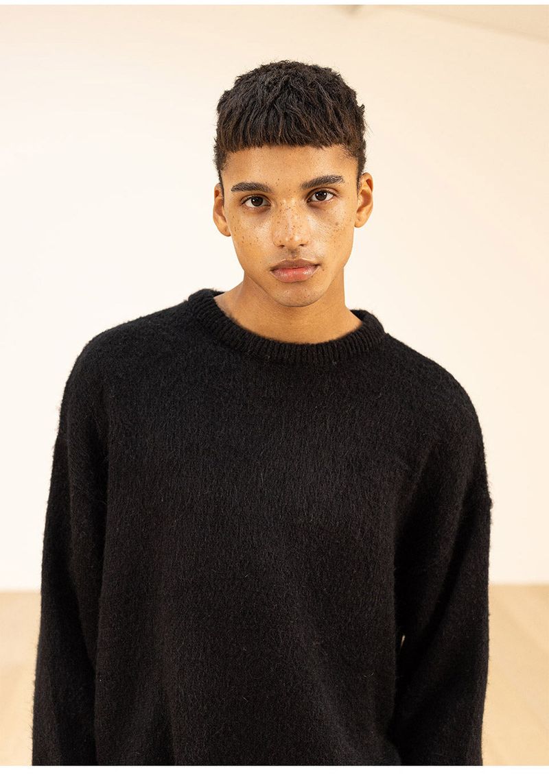 WOOL SOFT MOHAIR OVERSIZED KNIT