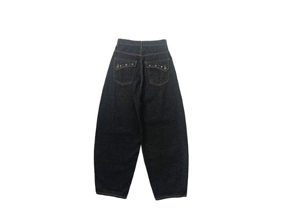 Jackson Studded Balloon Fit Raw Wide Pants