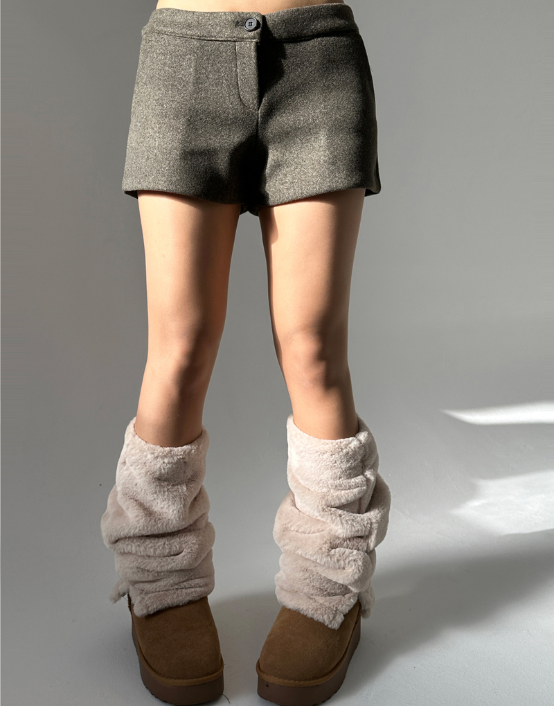 (ELASTIC / MINK FUR🖤) Y2K MINK FUR
