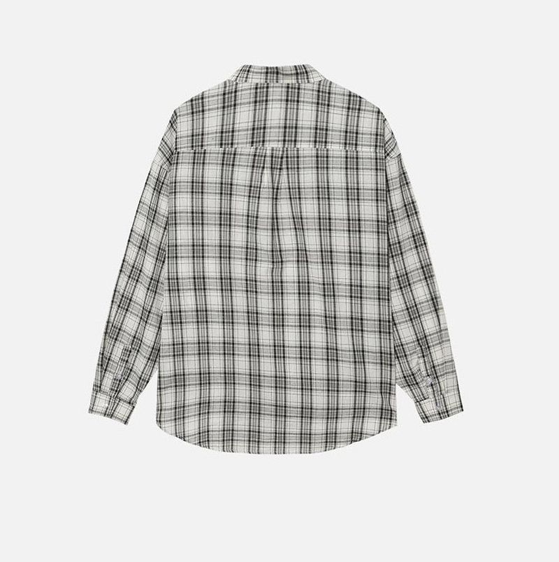No.0860 soft check light over SHIRT (3color)