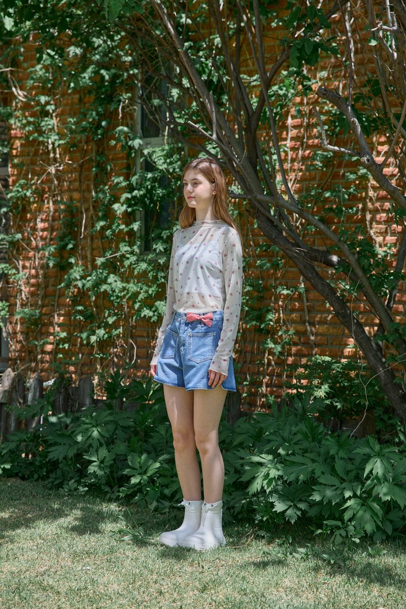 ROSE MESH TOP (2 COLORS)