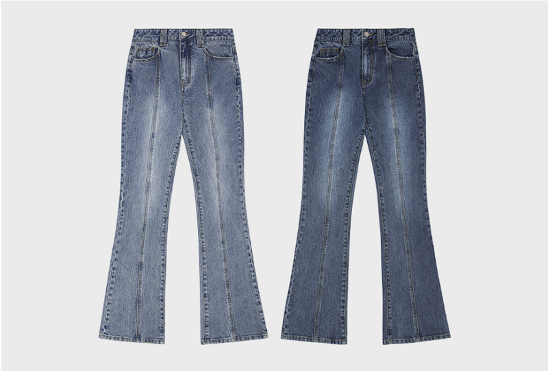Slit Boots Cut Denim Pants