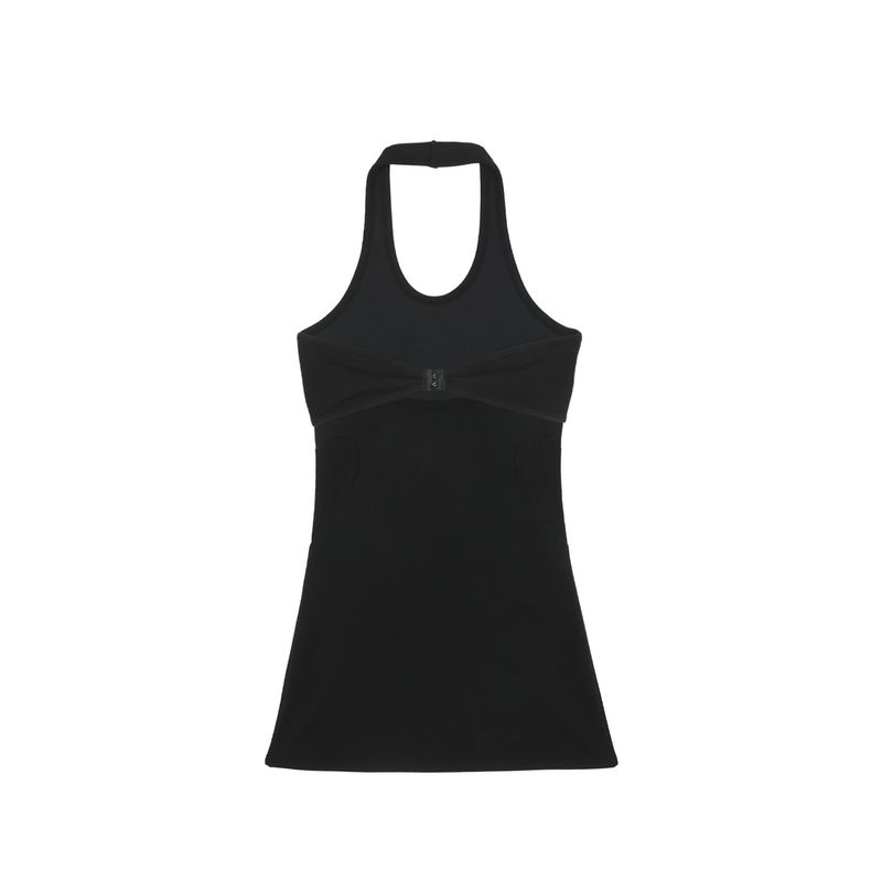 Layered heart halter dress 001