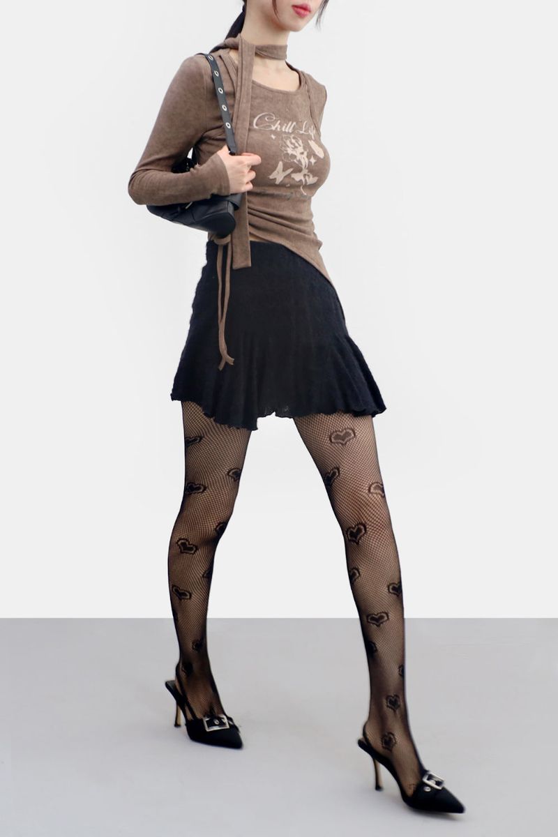 Lima Heart Mesh Stockings
