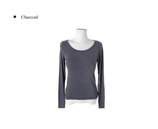 Ravi Basic Round-Neck Long Sleeve T-Shirt