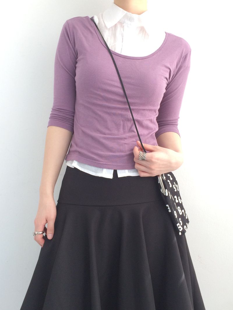 A-line rose flare skirt