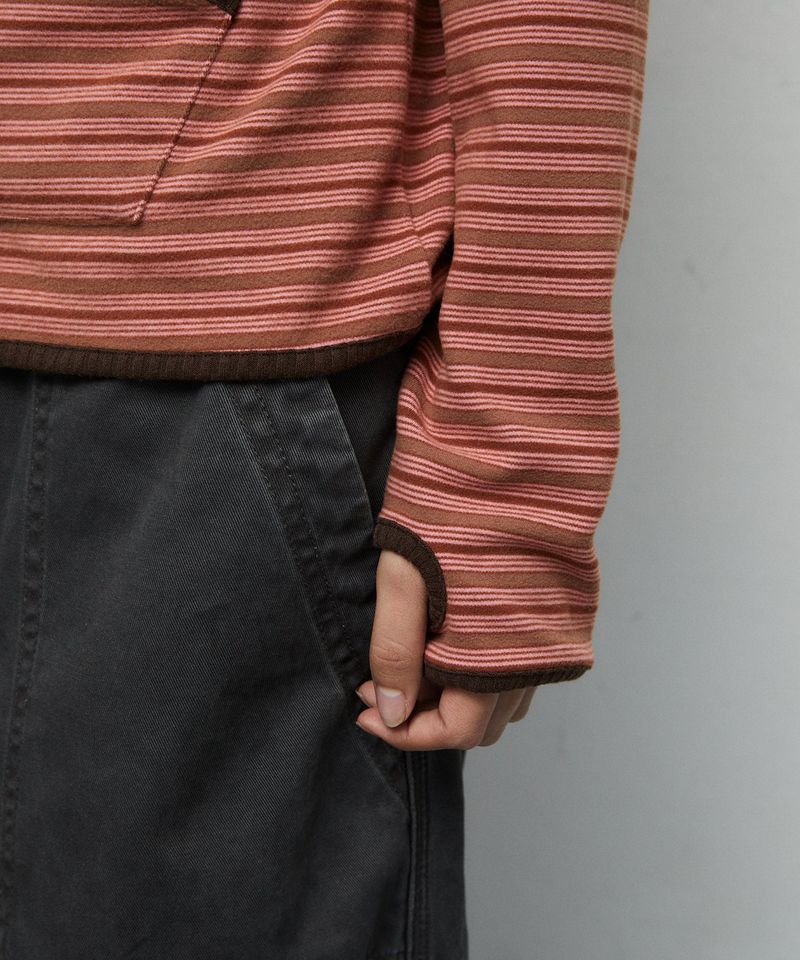 FLEECE HOOD LONG SLEEVE_RED