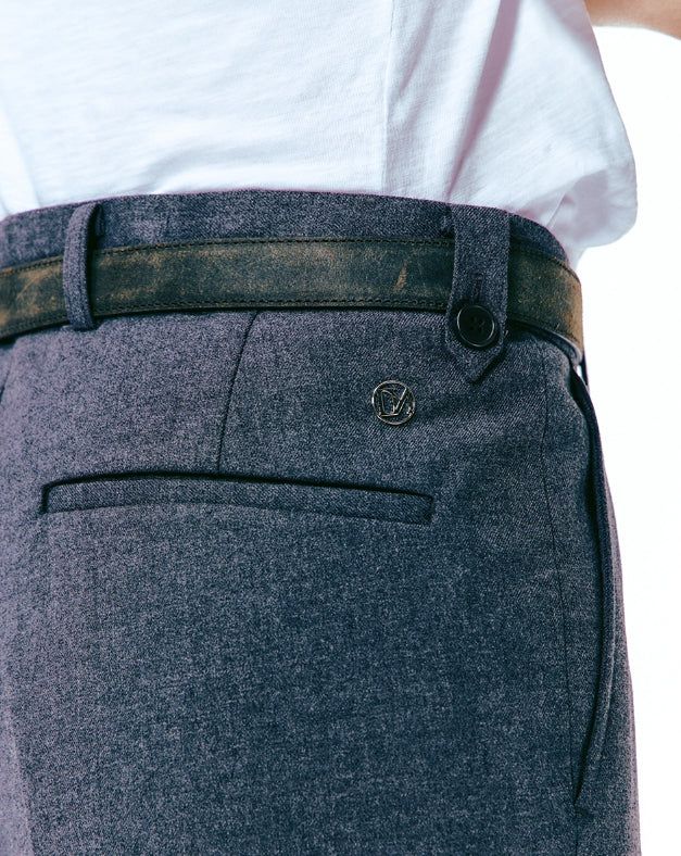 [LANARCH] Aging Crack Leather Belt