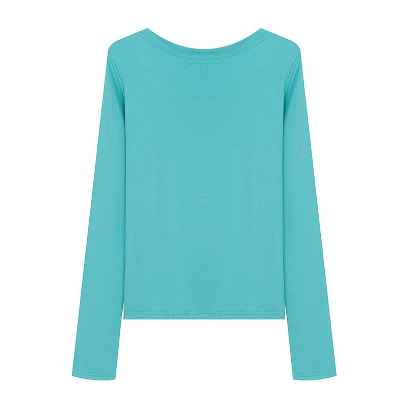 Meryl Lettering Slim Long Sleeve Top