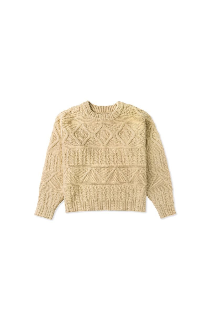 Carol cable knit_beige