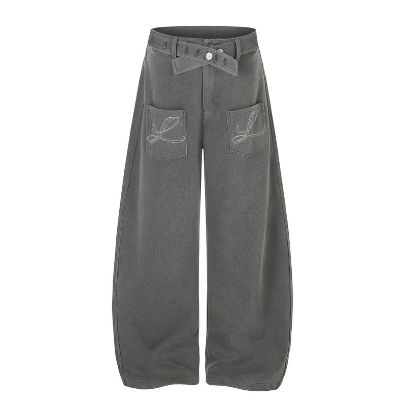 Dahlia Belted Washed Wide Pants
