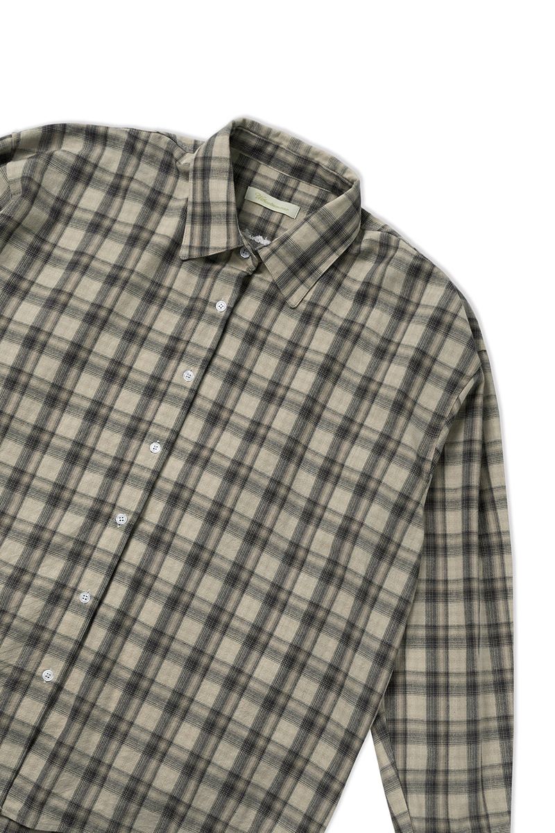 Autumn check shirt_beige