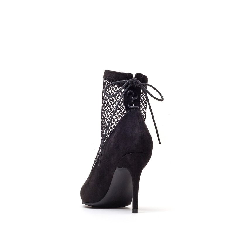 Mesh Stiletto Heel(Black)